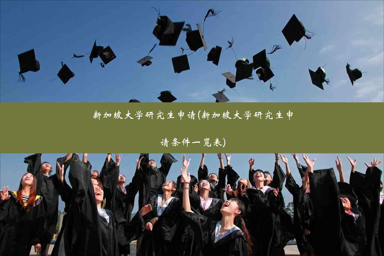 新加坡大学研究生申请(新加坡大学研究生申请条件一览表)