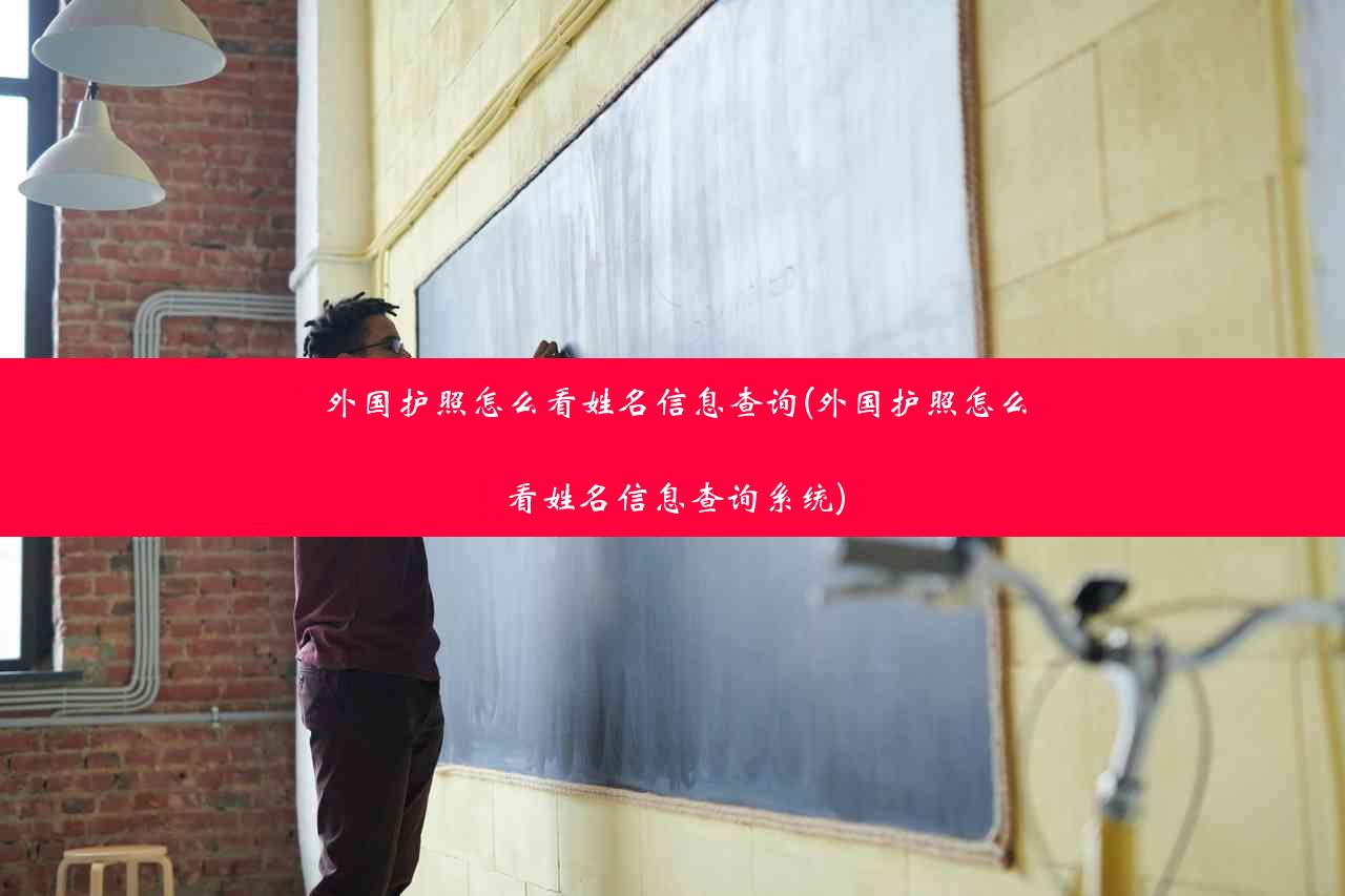 外国护照怎么看姓名信息查询(外国护照怎么看姓名信息查询系统)